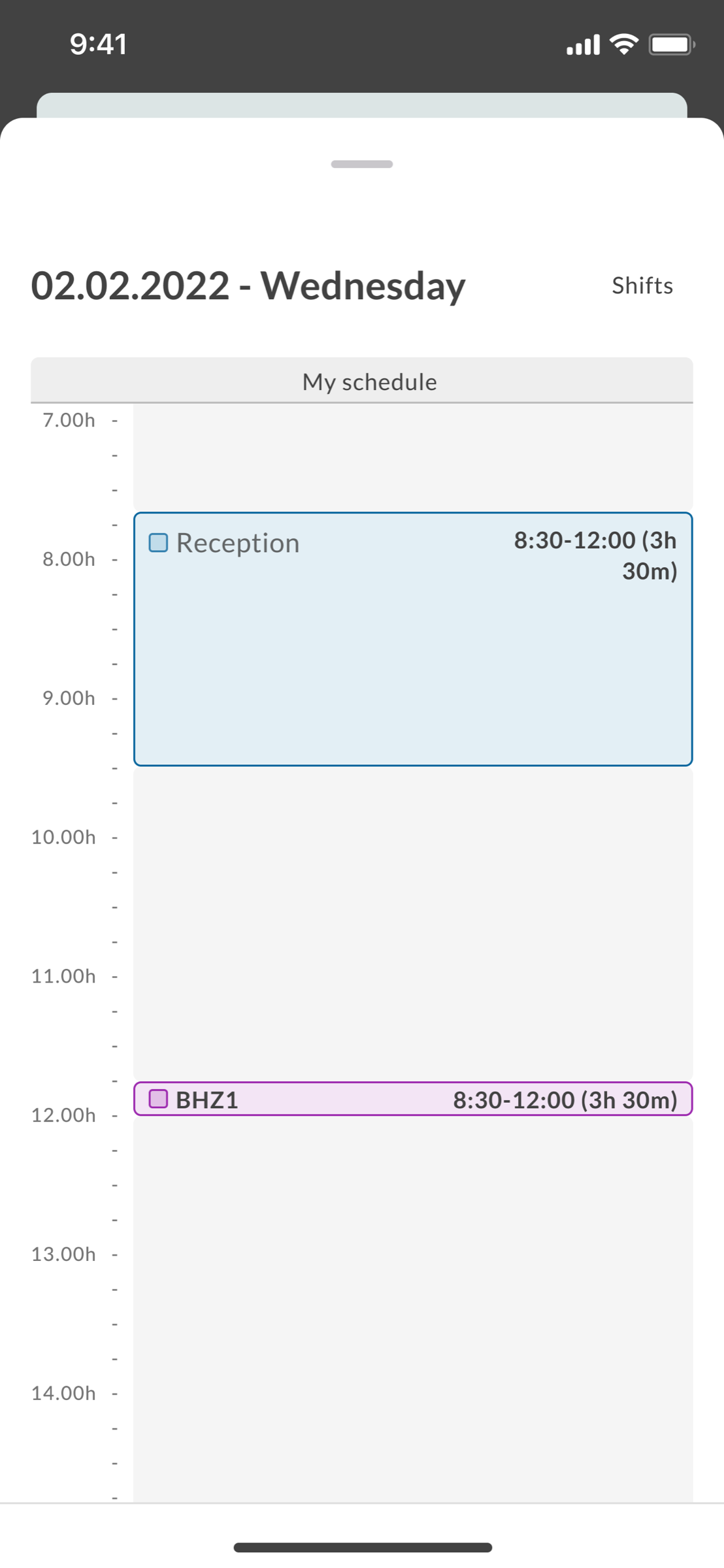 Bottom sheet — quick actions