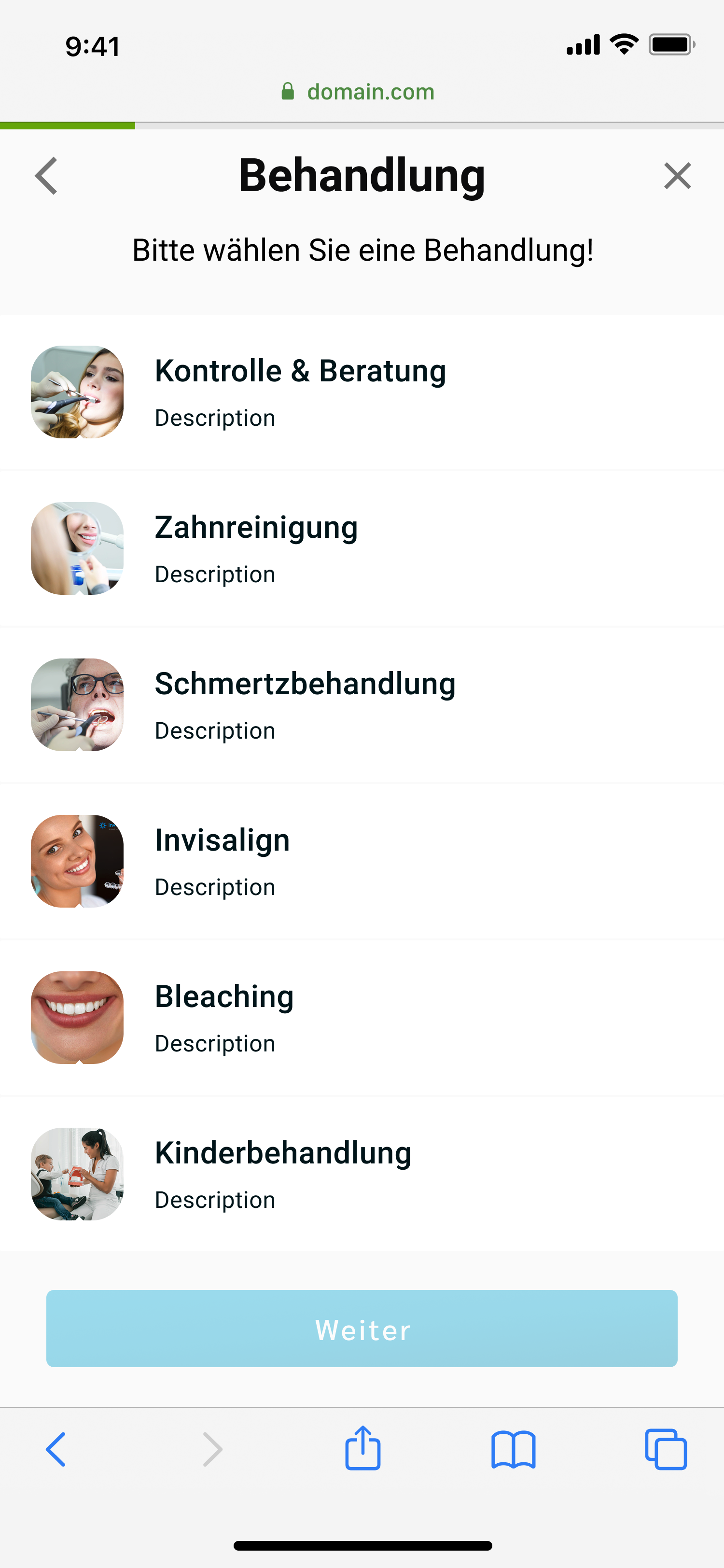 First generation: photo thumbnails, flat list